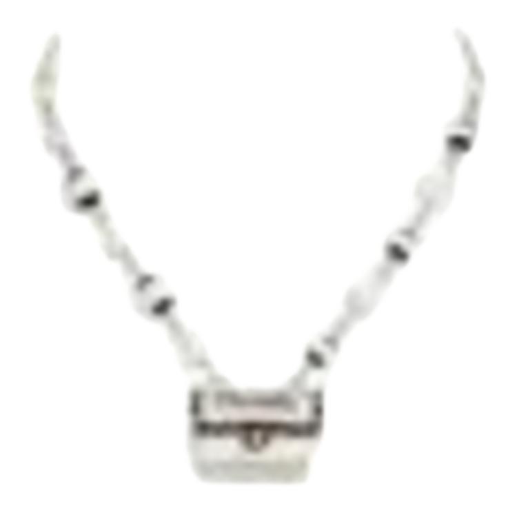 (Women) CHANEL Pearl Necklace with Multicolor Handbag Charm for Women. AB-24B-0053
