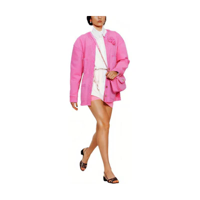 (Women) CHANEL Pink Casual Long-Sleeve Denim Jacket. P70707-V62121-NC150