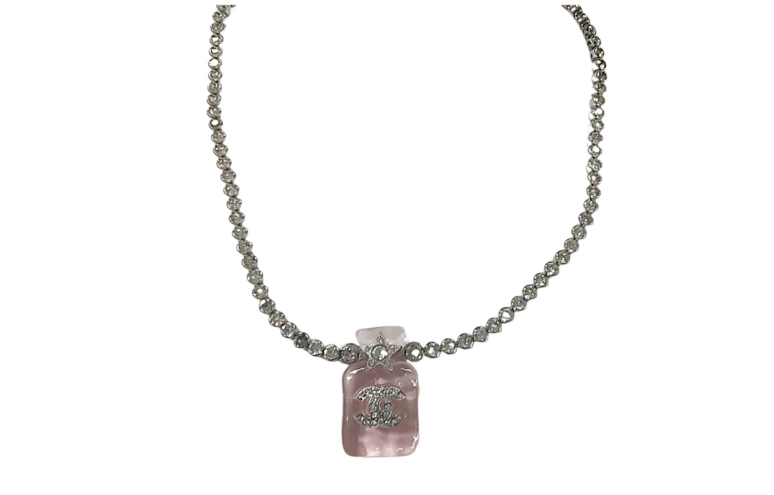 (Women) CHANEL Pink Star Perfume Bottle Pendant Necklace with Crystals for Women. ABA843-B10935-NN981 圖 2