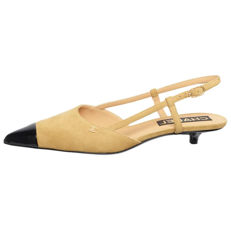 (Women) Chanel Pointed Toe Comfort 'Fashion Sandal Beige' G39537-Y56192-K5168