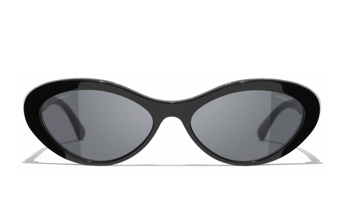 Lookbook (W) 香奈儿女士黑色猫眼偏光太阳镜 CH5416-1711S4
