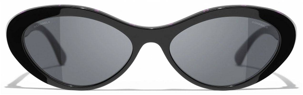 (W) 香奈儿女士黑色猫眼偏光太阳镜 CH5416-1711S4 Lookbook (W) 香奈儿女士黑色猫眼偏光太阳镜 CH5416-1711S4