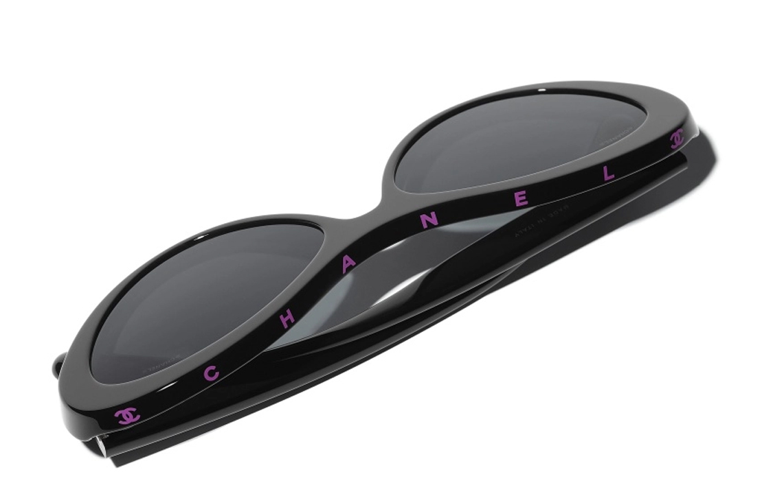 Details for (W) 香奈儿女士黑色猫眼偏光太阳镜 CH5416-1711S4