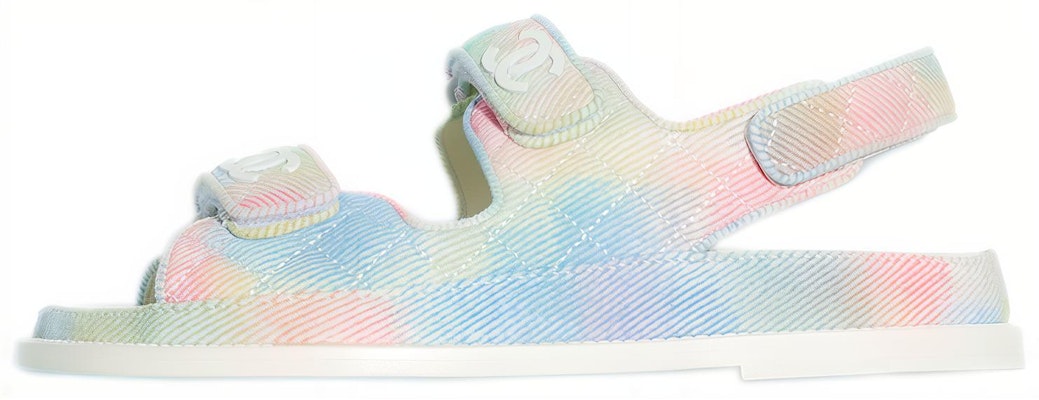 (W) 香奈儿印花布凉鞋'粉蓝' G35927-X56389-K3815 Buy (W) 香奈儿印花布凉鞋'粉蓝' G35927-X56389-K3815