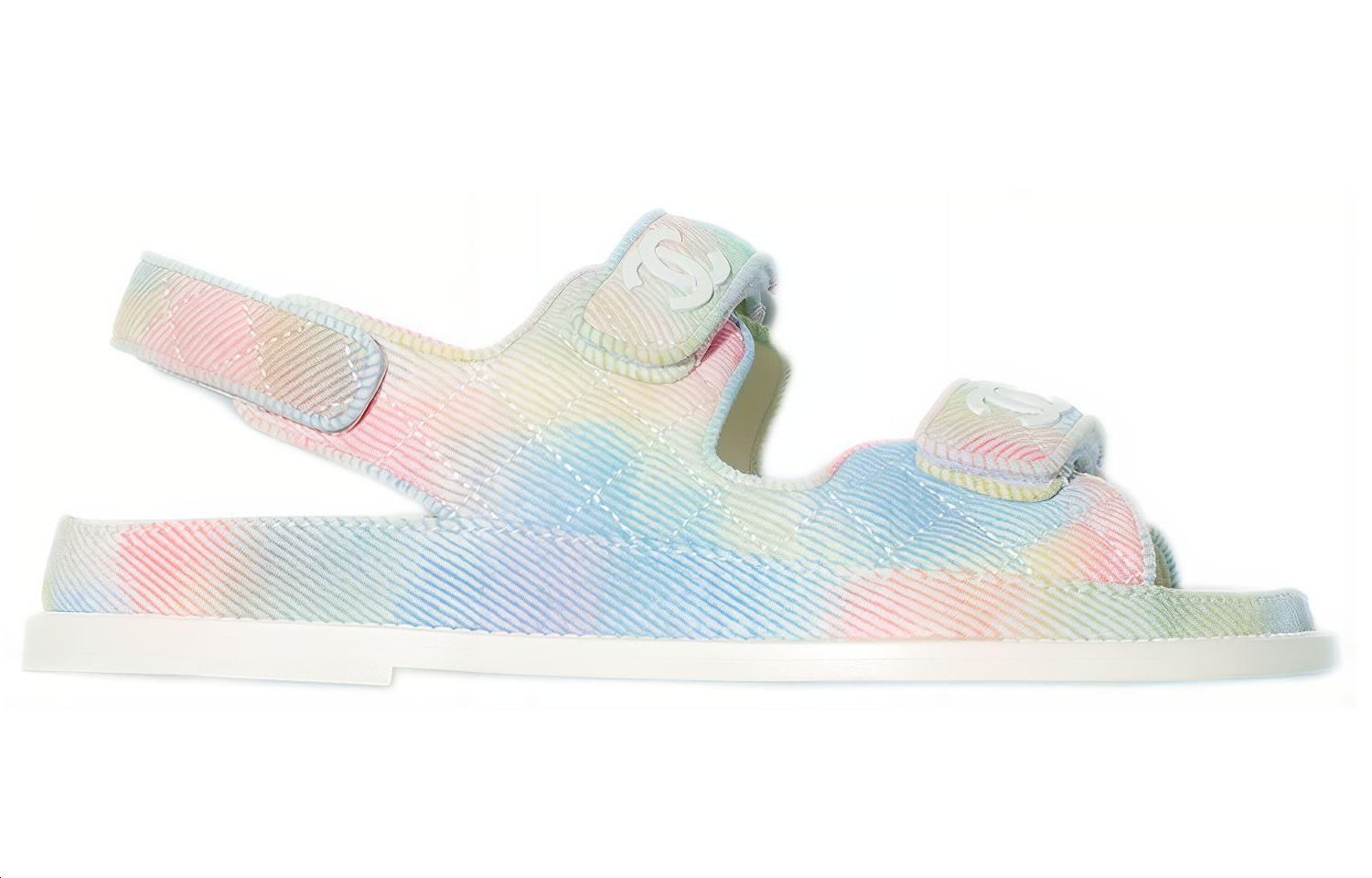 Order (W) 香奈儿印花布凉鞋'粉蓝' G35927-X56389-K3815