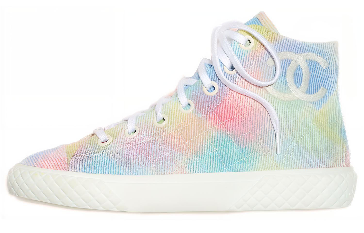 Buy (女款) 香奈兒印花布運動鞋 '粉彩多色' G38280-X56403-K3843