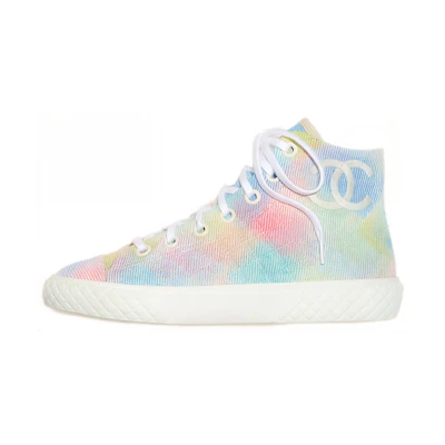 (W) Chanel Printed Fabric Sneaker 'Pastel Multi-Color'