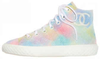 (Women) Chanel Printed Fabric Sneaker 'Pastel Multi-Color' G38280-X56403-K3843 (Women) Chanel Printed Fabric Sneaker 'Pastel Multi-Color' G38280-X56403-K3843