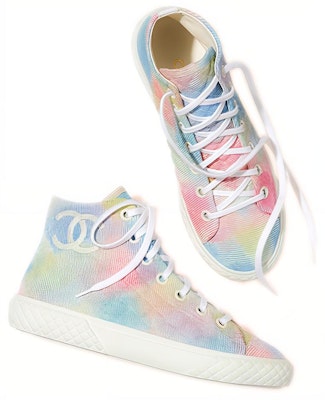 (Women) Chanel Printed Fabric Sneaker 'Pastel Multi-Color' G38280-X56403-K3843 Lookbook (Women) Chanel Printed Fabric Sneaker 'Pastel Multi-Color' G38280-X56403-K3843