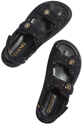 (Women) Chanel Printed Sandal Black Denim G35927-X56946-0S942 Shop (Women) Chanel Printed Sandal Black Denim G35927-X56946-0S942