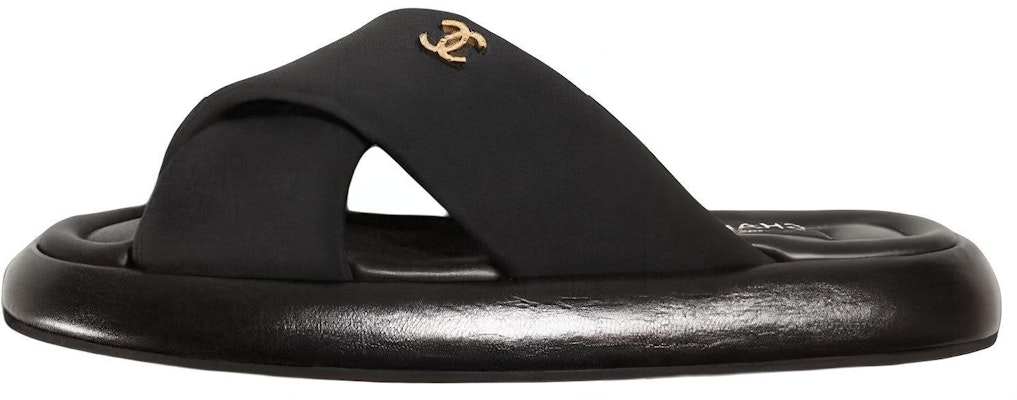 (Women) Chanel Puffy Sandal Black Fabric G38864-X56508-94305 Buy (Women) Chanel Puffy Sandal Black Fabric G38864-X56508-94305