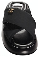 (W) 샤넬 퍼피 샌들 블랙 패브릭 G38864-X56508-94305 Lookbook (W) 샤넬 퍼피 샌들 블랙 패브릭 G38864-X56508-94305