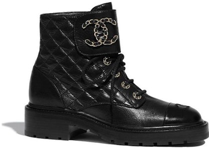 (W) Boot Kulit Hitam Chanel Quilted Combat G36424-X56232-94305 Order (W) Boot Kulit Hitam Chanel Quilted Combat G36424-X56232-94305