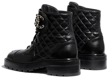 (W) Boot Kulit Hitam Chanel Quilted Combat G36424-X56232-94305 Purchase (W) Boot Kulit Hitam Chanel Quilted Combat G36424-X56232-94305