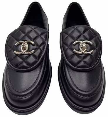 (Women) Chanel Quilted Tab Loafers Black Leather G36646-X56469-94305-/-G36646-X01000-94305 Order (Women) Chanel Quilted Tab Loafers Black Leather G36646-X56469-94305-/-G36646-X01000-94305