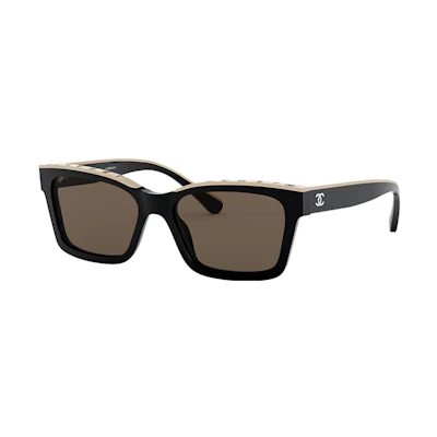 (Women) CHANEL Rectangular Fashion Sunglasses for Women - Trendy Style. CH5417C5343