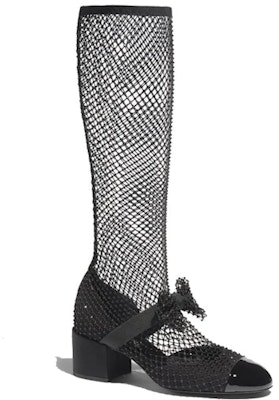 (Women) Chanel Resille 55mm Knee High Mary Janes Black Patent Calfskin G40101-Y56615-94305 Buy (Women) Chanel Resille 55mm Knee High Mary Janes Black Patent Calfskin G40101-Y56615-94305