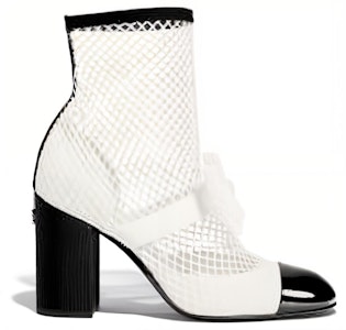 (W) 香奈儿 Resille 90毫米玛丽珍鞋 白色黑色 漆皮小牛皮 G40093-Y56613-K5928 Order (W) 香奈儿 Resille 90毫米玛丽珍鞋 白色黑色 漆皮小牛皮 G40093-Y56613-K5928