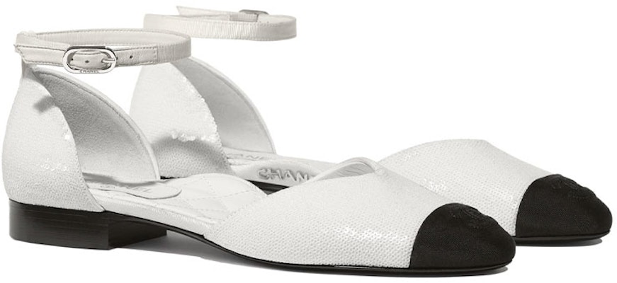 (W) Chanel Round Toe 'Sequin Mary Jane Sandal Sukan Gading Putih' G36048-Y53831-C2666 Lookbook (W) Chanel Round Toe 'Sequin Mary Jane Sandal Sukan Gading Putih' G36048-Y53831-C2666