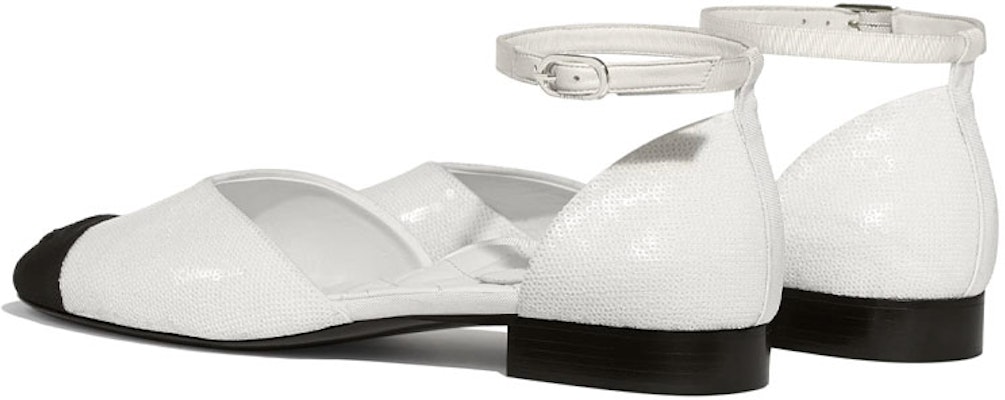 (W) Chanel Round Toe 'Sequin Mary Jane Sandal Sukan Gading Putih' G36048-Y53831-C2666 Shop (W) Chanel Round Toe 'Sequin Mary Jane Sandal Sukan Gading Putih' G36048-Y53831-C2666