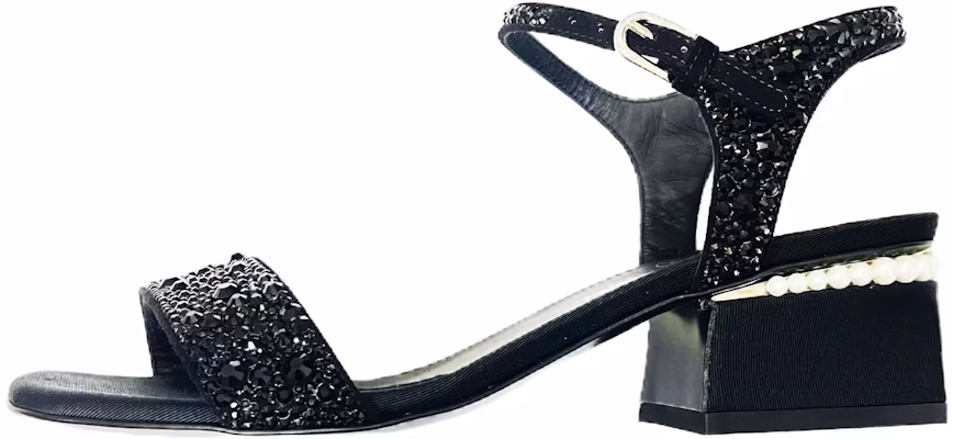 (Women) Chanel Round Toe Buckle Block Heel Slide 'Fashion Black' G39243-X56674-94305 Buy (Women) Chanel Round Toe Buckle Block Heel Slide 'Fashion Black' G39243-X56674-94305