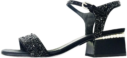 (Women) Chanel Round Toe Buckle Block Heel Slide 'Fashion Black' G39243-X56674-94305 (Women) Chanel Round Toe Buckle Block Heel Slide 'Fashion Black' G39243-X56674-94305