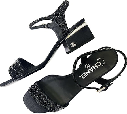 (W) Chanel Tumit Blok Gesper Hujung Bulat 'Fashion Black' G39243-X56674-94305 Lookbook (W) Chanel Tumit Blok Gesper Hujung Bulat 'Fashion Black' G39243-X56674-94305