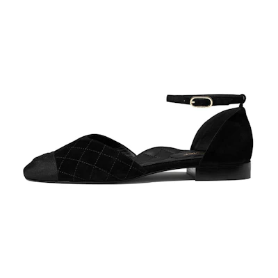 (W) Chanel Round Toe Calfskin Black 'Fashion Mary Jane Sport Sandals'