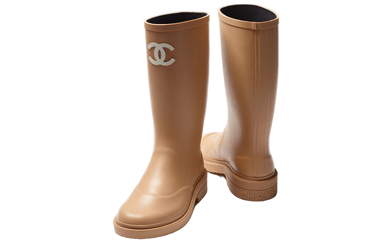 Lookbook (W) Chanel Sepatu Bot Hujan Karet Beige G39620-X56326-0Q304