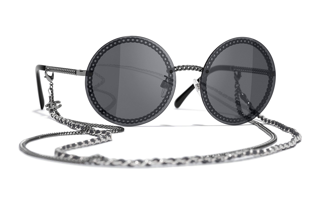 (Women) CHANEL Runway Inspired Chain Necklace Sunglasses for Women. CH4245-C281S4 圖 2