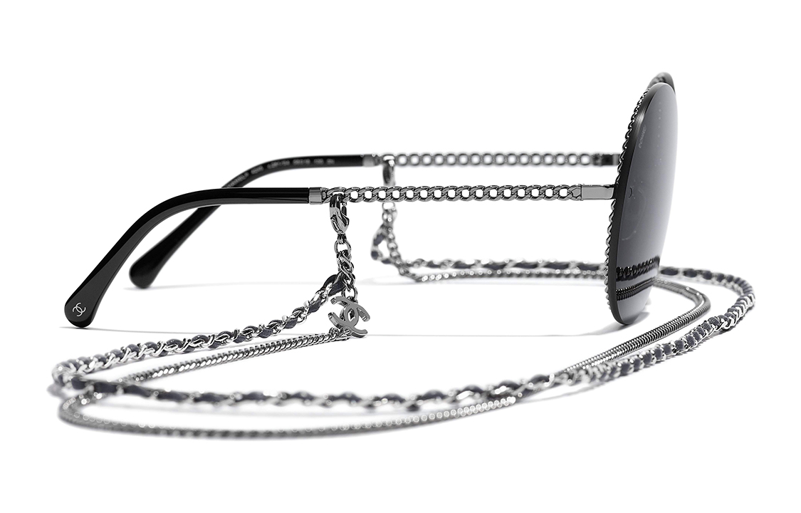 (Women) CHANEL Runway Inspired Chain Necklace Sunglasses for Women. CH4245-C281S4 圖 3