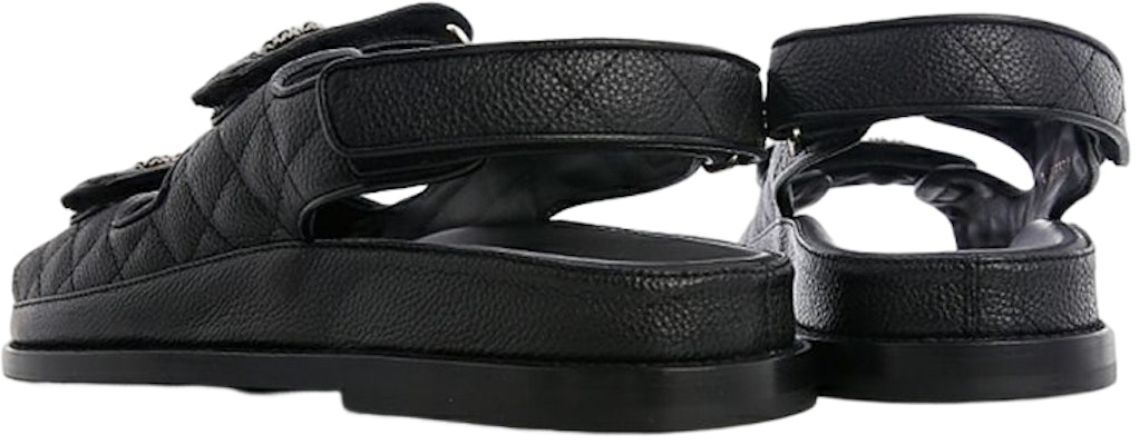 CHANEL シャネル サンダル ブラック 黒 レザーメッシュ 22.5㎝ W) シャネル サンダル 「ブラック」 G35927-X56140-94305を購入