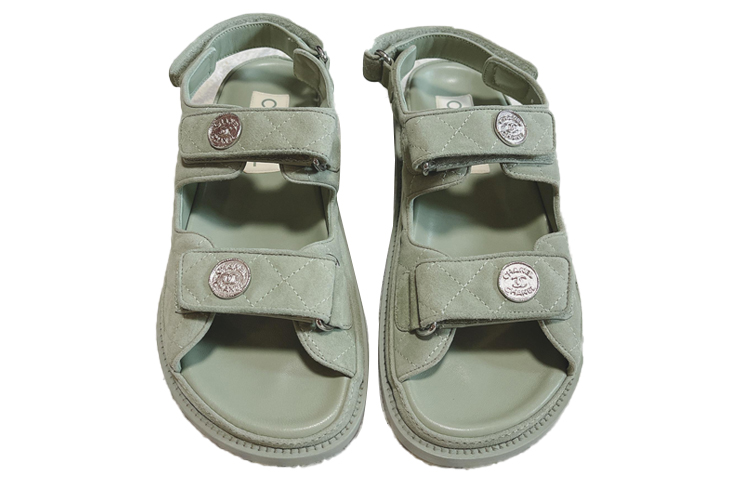 (Women) Chanel Sandal 'Fashion Simple Casual Green' G35927-X56384-0M648