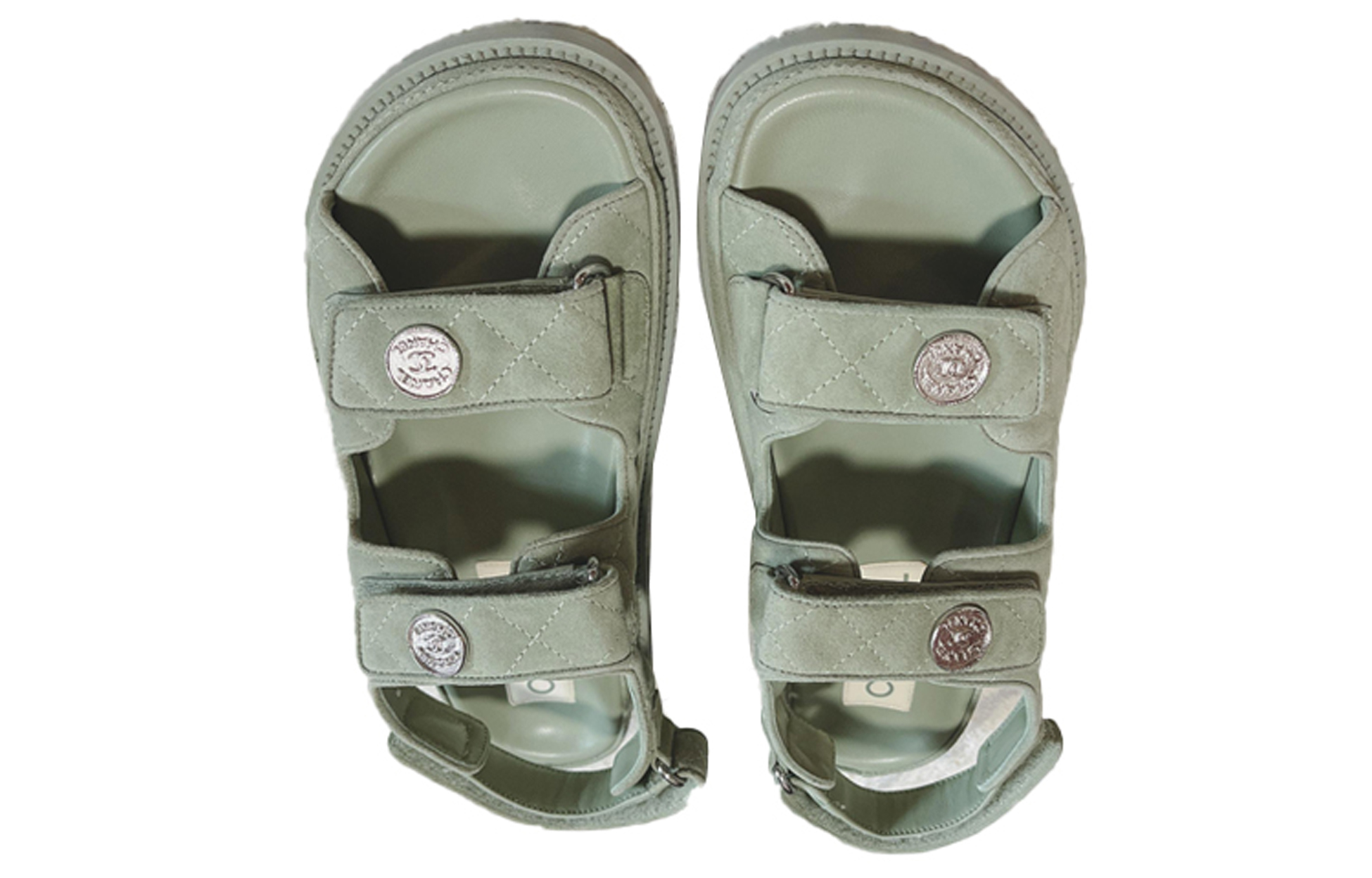 Order (W) 香奈儿时尚简约休闲绿凉鞋 G35927-X56384-0M648