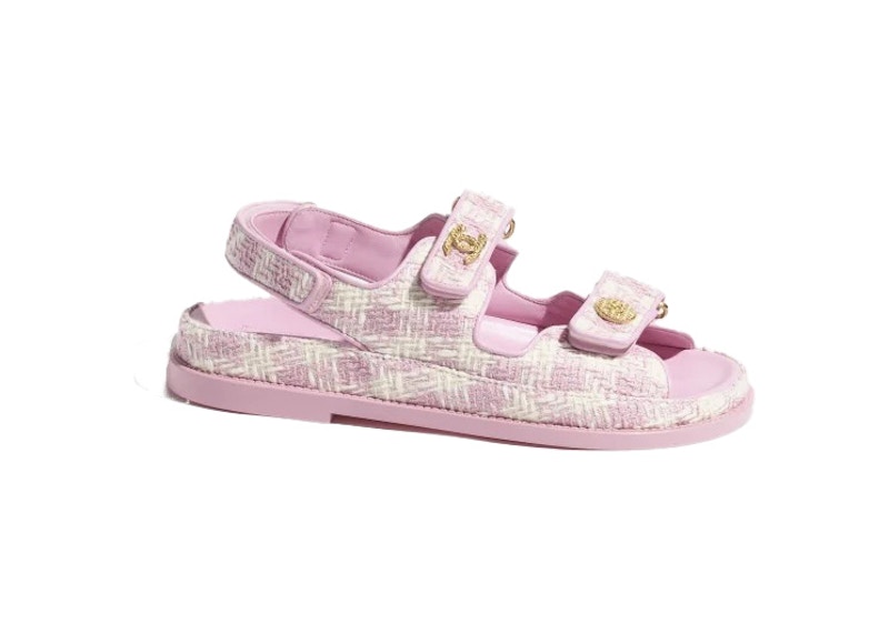 (Women) Chanel Sandal 'Pink Ecru Tweed' G35927-X56999-K5945