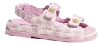 Buy (W) Sandal Tweed Chanel Pink Ecru Cotton G35927-X56999-K5945
