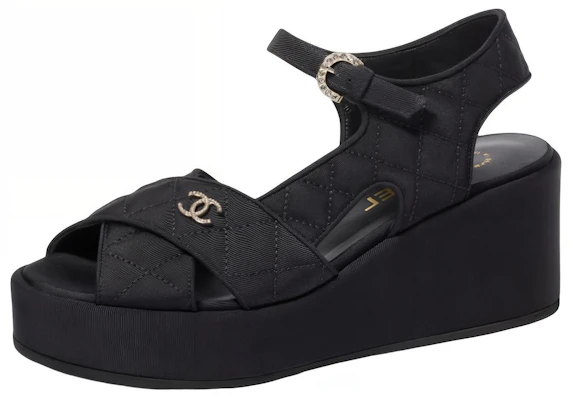 (W) Sandales Chanel Satin Noir ''Logo Mode''. G39918-X05912-94305 Buy (W) Sandales Chanel Satin Noir ''Logo Mode''. G39918-X05912-94305