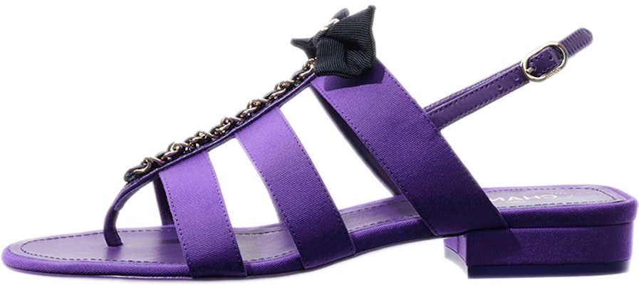 (Women) Chanel Satin Fashion Sandals 'Purple' G38316-X56323-0L703 Buy (Women) Chanel Satin Fashion Sandals 'Purple' G38316-X56323-0L703