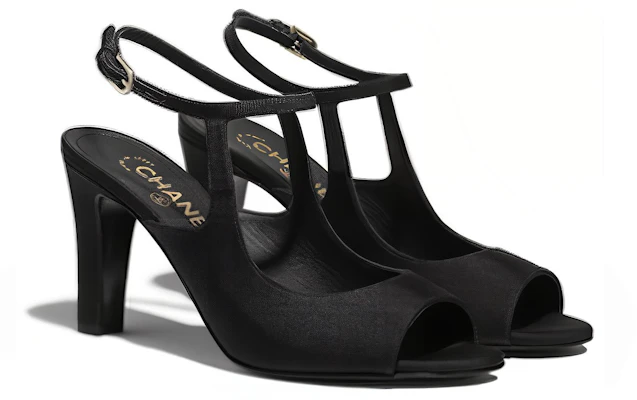 (W) Chanel Satin Tumit Tinggi Fashion Slide 'Hitam' G37391-X05912-94305 Lookbook (W) Chanel Satin Tumit Tinggi Fashion Slide 'Hitam' G37391-X05912-94305