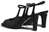 Shop (W) Chanel Satin Tumit Tinggi Fashion Slide 'Hitam' G37391-X05912-94305