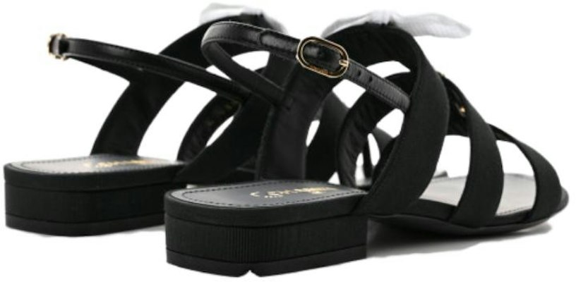 (Women) Chanel Satin Sandal 'Black' G38316-X56323-94305 Order (Women) Chanel Satin Sandal 'Black' G38316-X56323-94305