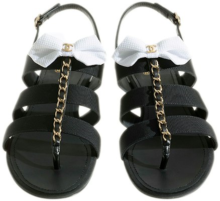 (Women) Chanel Satin Sandal 'Black' G38316-X56323-94305 Shop (Women) Chanel Satin Sandal 'Black' G38316-X56323-94305