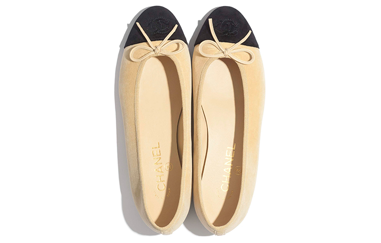 (W) Chanel Seasonal Flat 'Beige Black' 圖 3