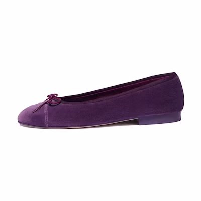 (W) Chanel Seasonal Flat 'Velvet Purple'