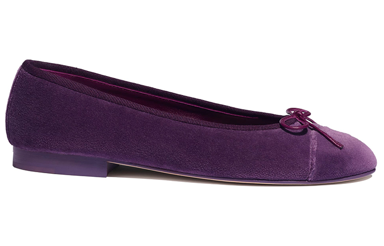 (W) Chanel Seasonal Flat 'Velvet Purple' 圖 2