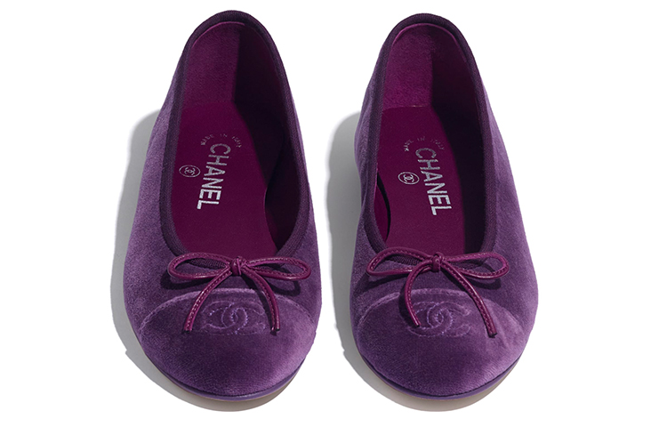 (W) Chanel Seasonal Flat 'Velvet Purple' 圖 3