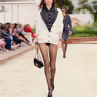 Lookbook (Women) CHANEL Sequin Decor Knit Sweater Women’s White P74171-K10644-NM146