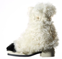(Women) Chanel Shearling-Lined Mid-Calf Boots 'White' G38107-X56332-K3475 (Women) Chanel Shearling-Lined Mid-Calf Boots 'White' G38107-X56332-K3475