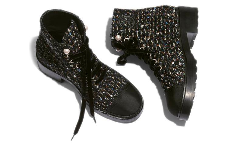 (W) Chanel Short Boot 'Black Multicolor' 圖 4