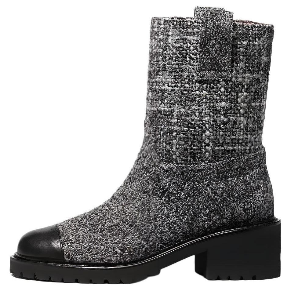 (W) Chanel Short Boot 'Casual Fashion Grey'